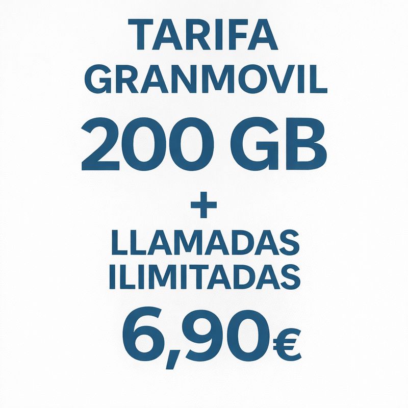 TARIFA 200GB + LLAMADAS ILIMITADAS