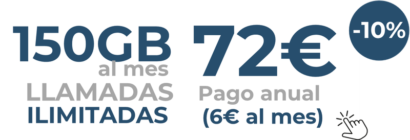 TARIFA 150GB PAGO ANUAL