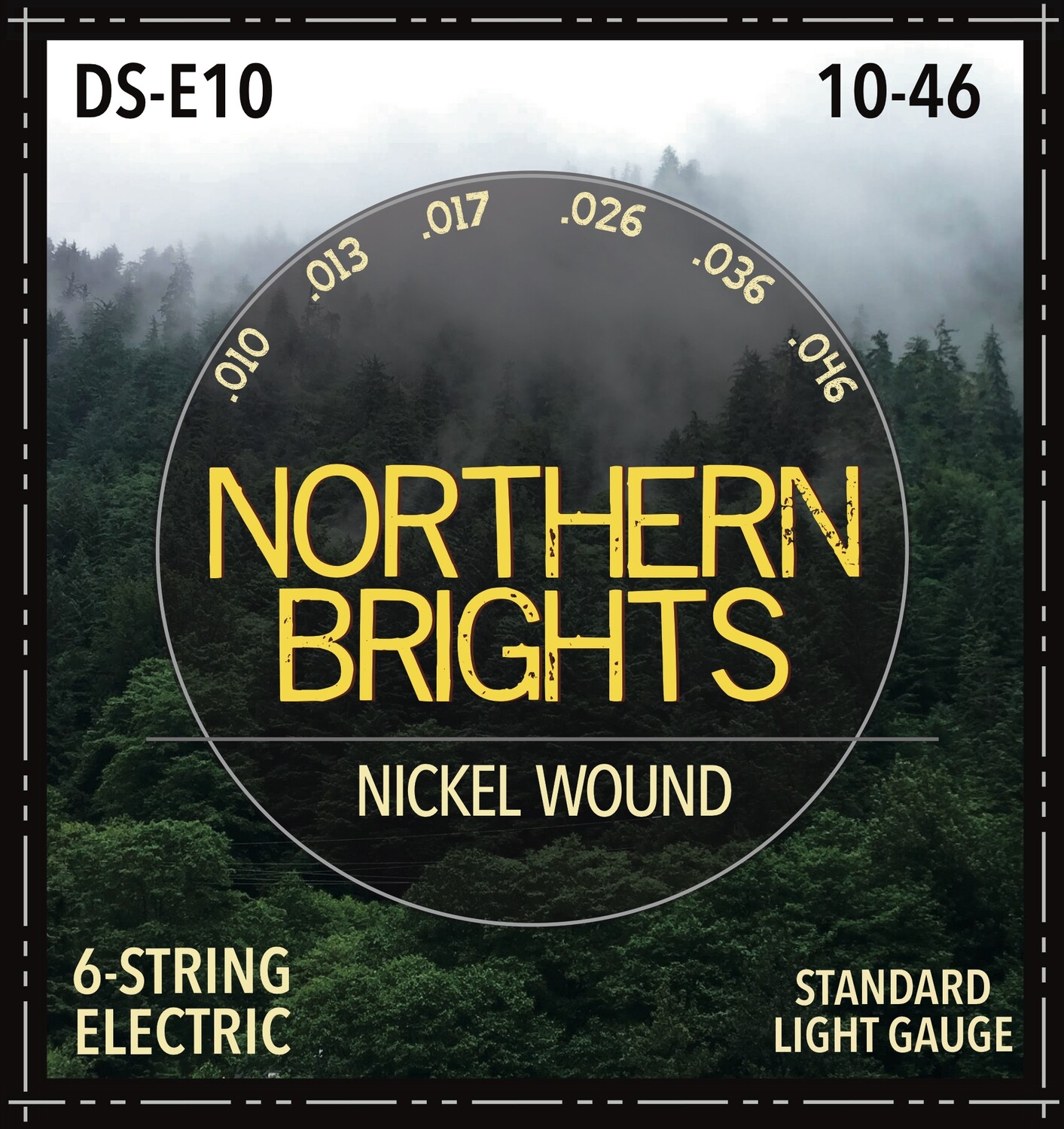 Northern Brights DS-E10 | Nickel-Wound Premium Electric Guitar Strings | 10-46