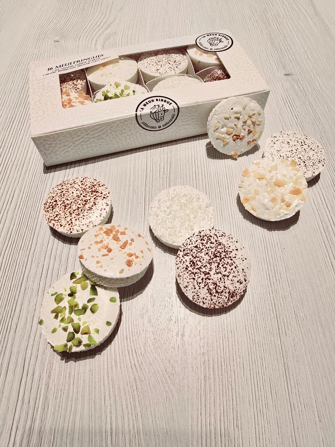 Boîte de 16 Meuh&#39;ringues, Douceurs gourmandes