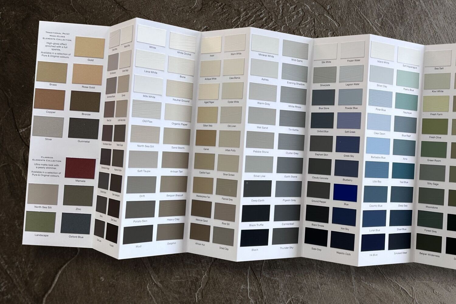 NUANCIER de couleurs