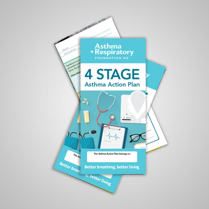 4 Stage Asthma Action Plan (English) - 10 Pack