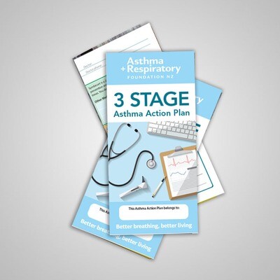 3 Stage Asthma Action Plan (English) - 10 Pack