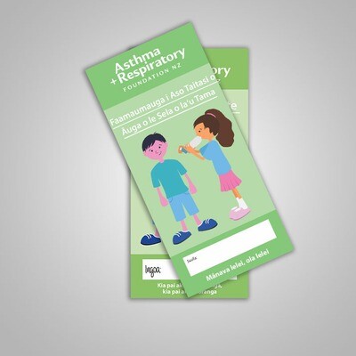 Child Asthma Symptom Diary (Samoan) - 10 Pack