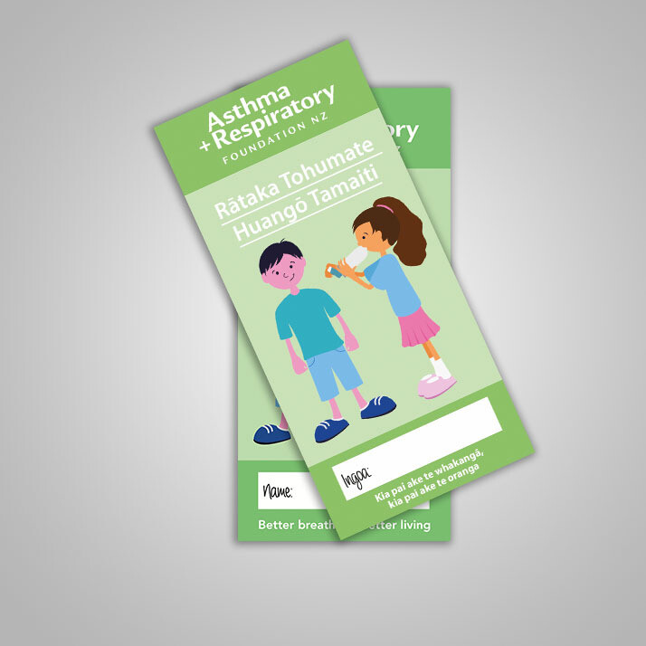Child Asthma Symptom Diary (Te Reo Māori) - 10 Pack