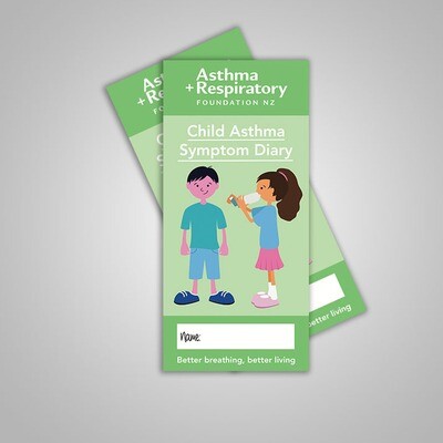 Child Asthma Symptom Diary (English) - 10 Pack