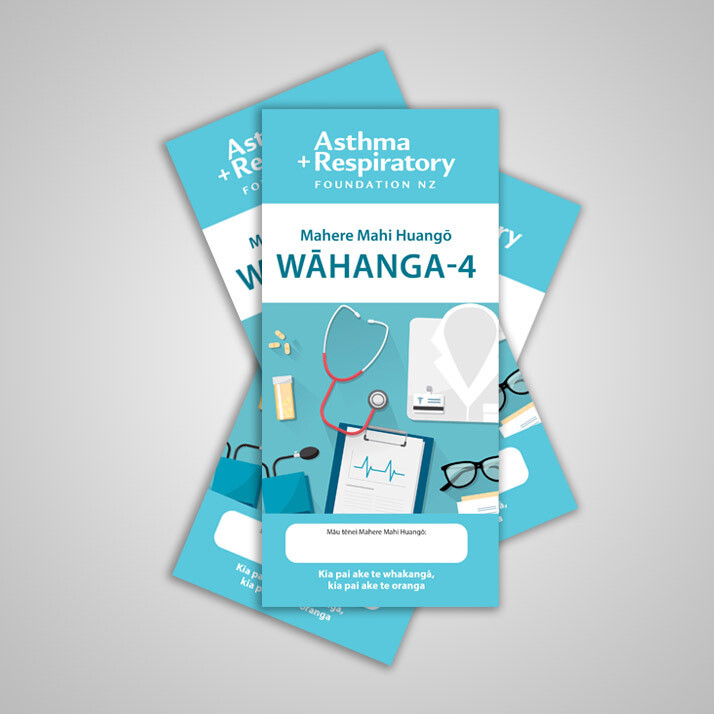 4 Stage Asthma Action Plan (Te Reo Māori) - 10 Pack
