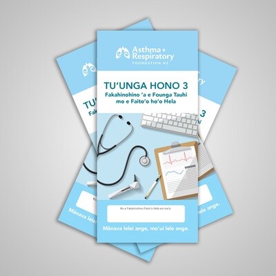 3 Stage Asthma Action Plan (Tongan) - 10 Pack