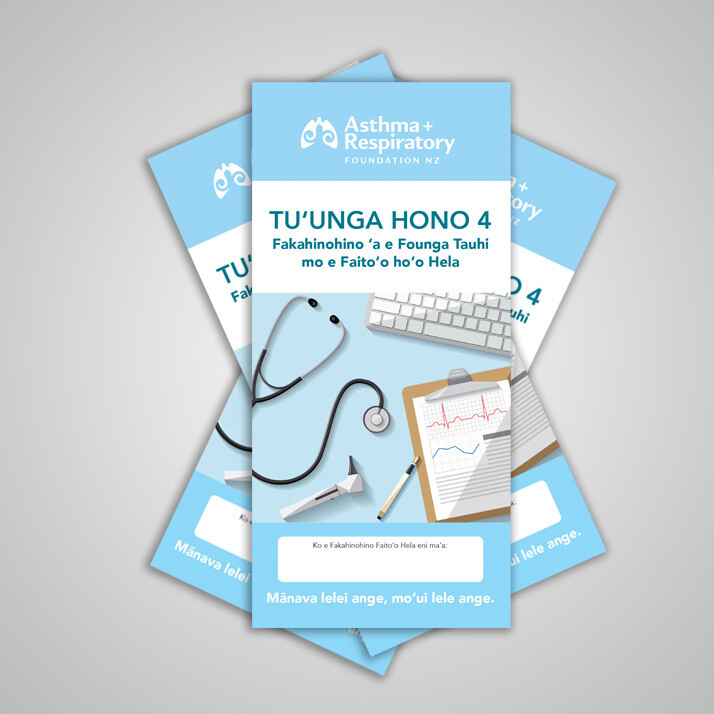 4 Stage Asthma Action Plan (Tongan) - 10 Pack