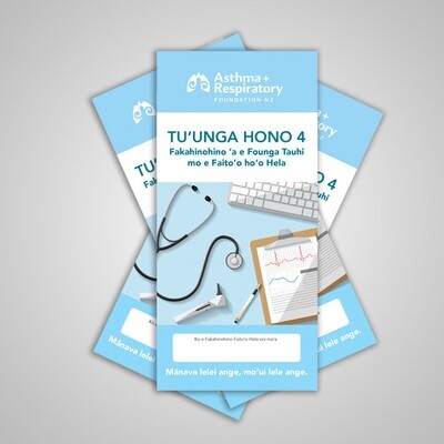 4 Stage Asthma Action Plan (Tongan) - 10 Pack