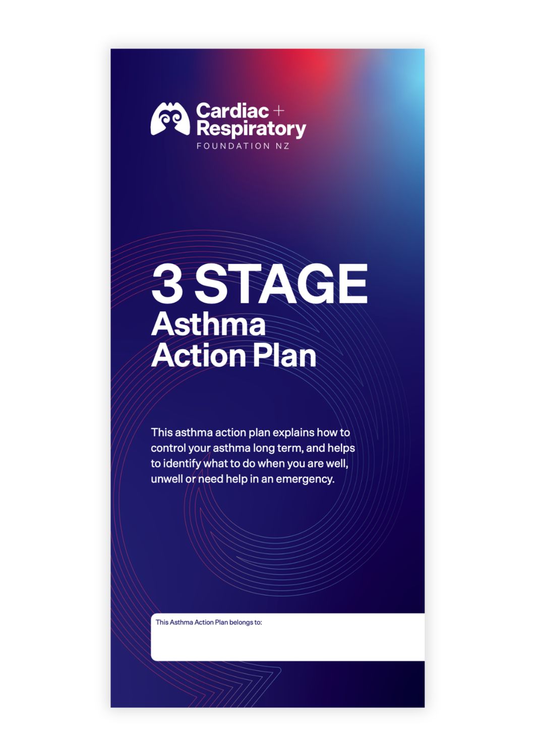 3 Stage Asthma Action Plan (English) - 10 Pack