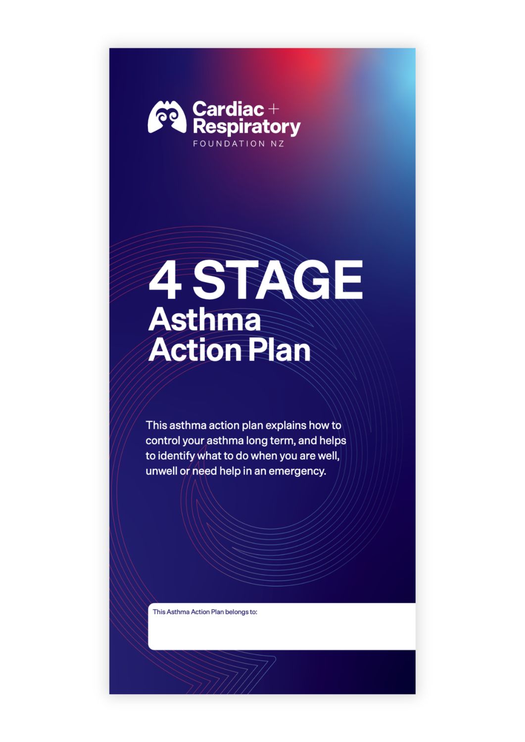 4 Stage Asthma Action Plan (English) - 10 Pack