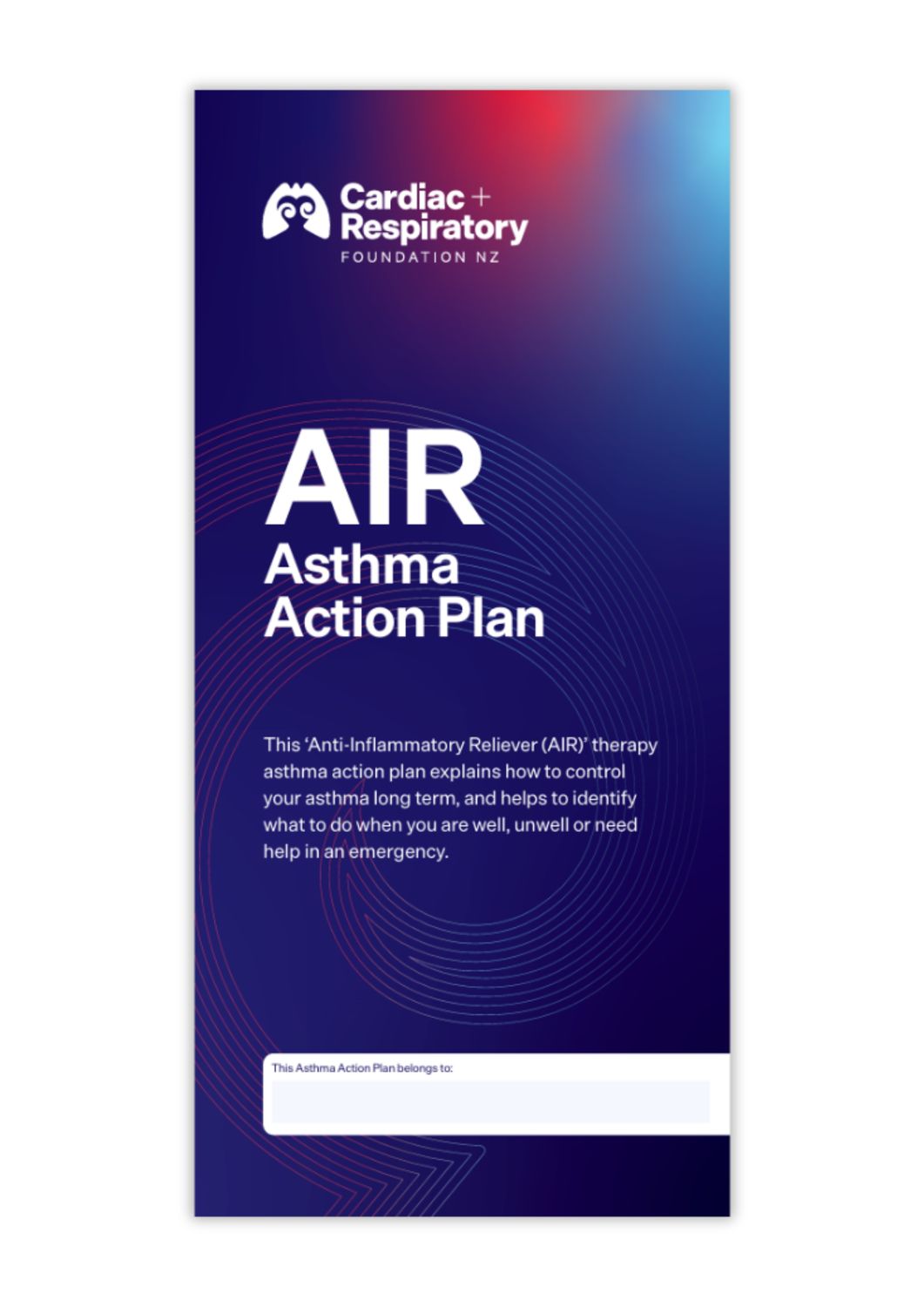 AIR Asthma Action Plan TURBUHALER (English) - 10 Pack