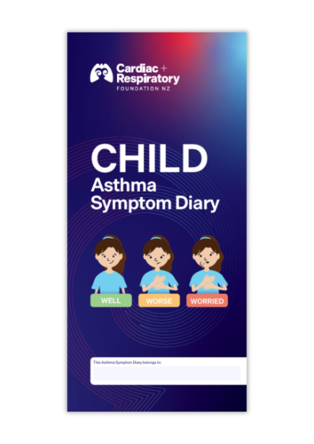 Child Asthma Symptom Diary (English) - 10 Pack