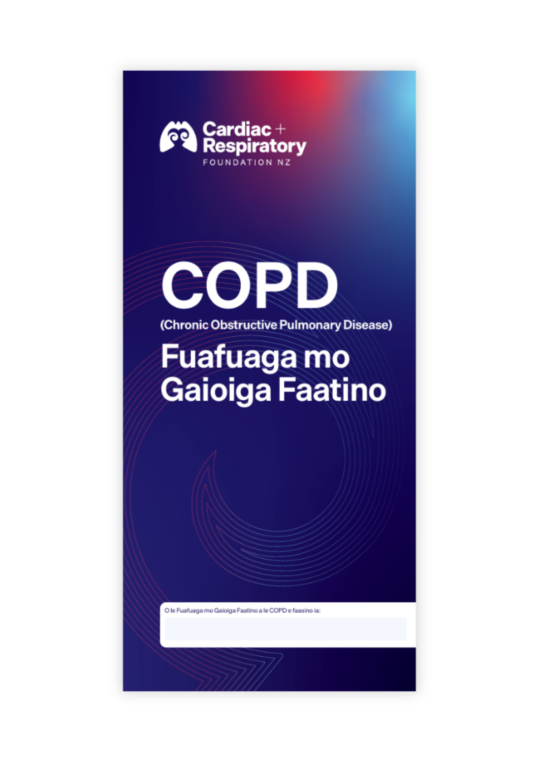 COPD Action Plan (Samoan) - 10 Pack