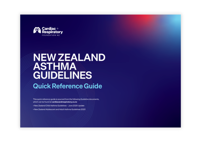 NZ Asthma Guidelines Quick Reference 2020 - 1 Pack