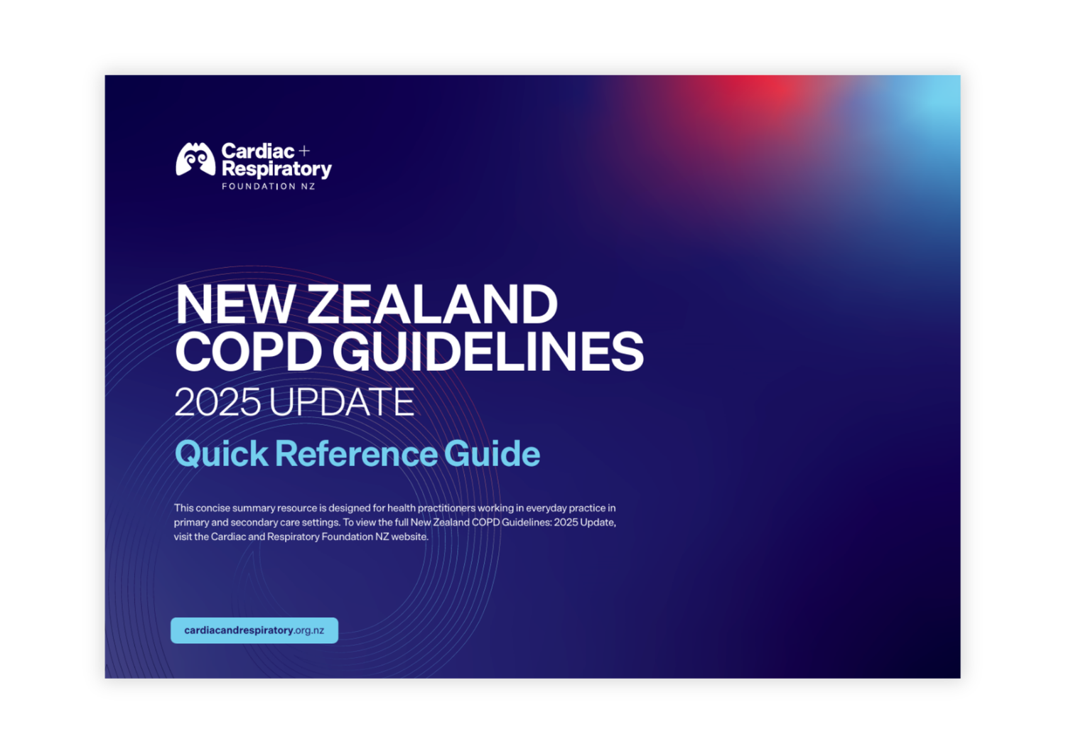 NZ COPD Guidelines: 2025 update - Quick Reference Guide