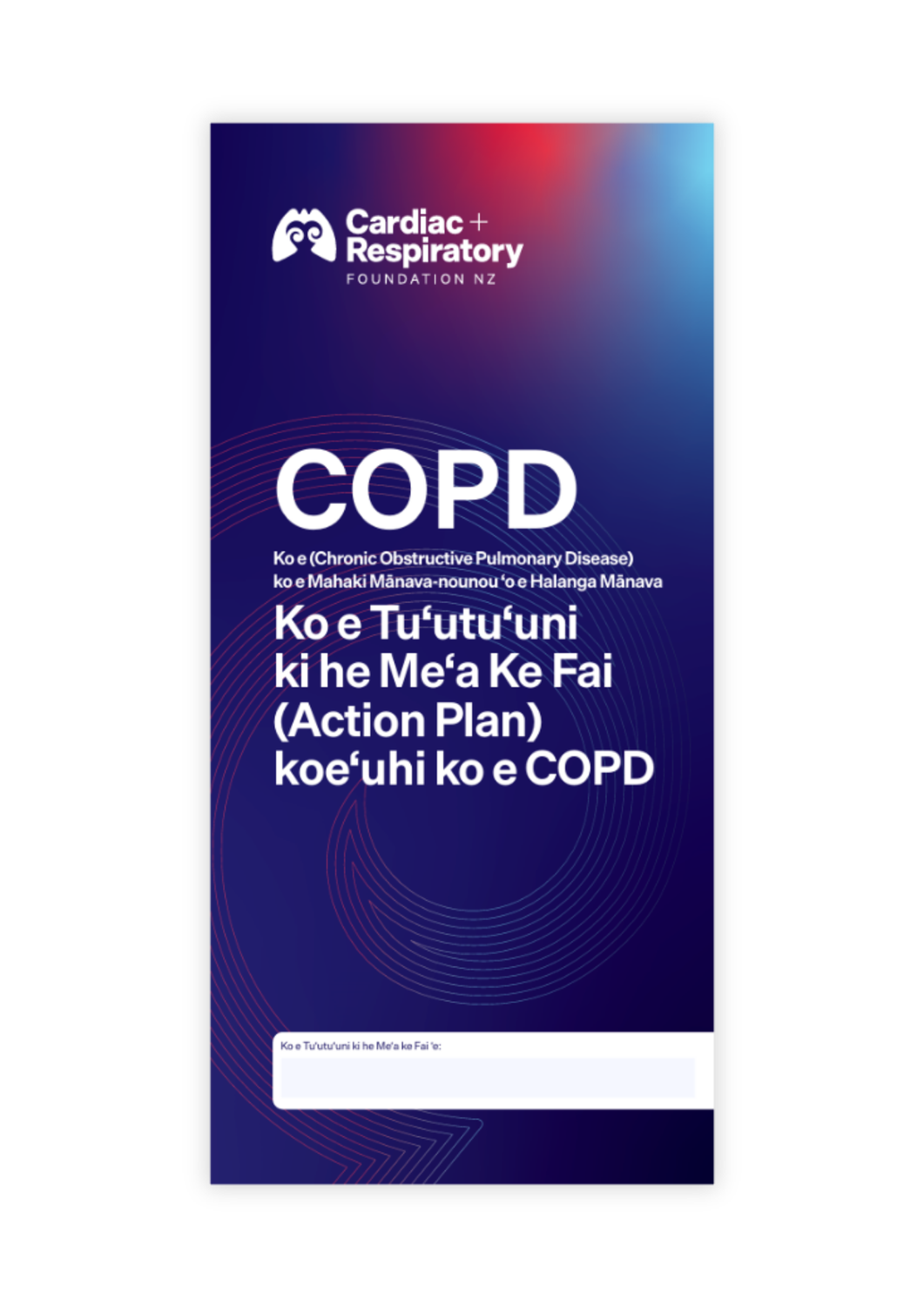 COPD Action Plan (Tongan) - 10 Pack