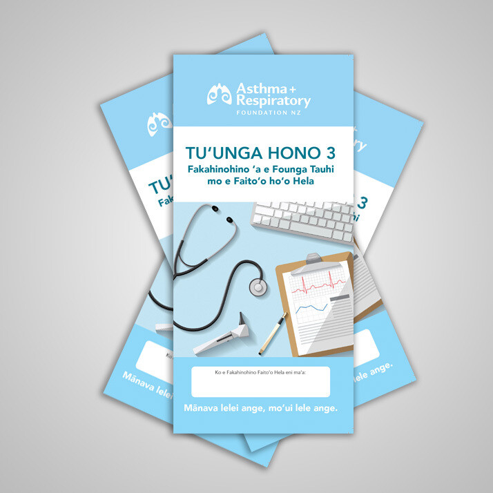3 Stage Asthma Action Plan (Tongan) - 10 Pack
