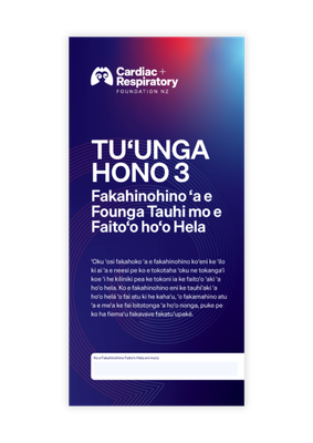 3 Stage Asthma Action Plan (Tongan) - 10 Pack