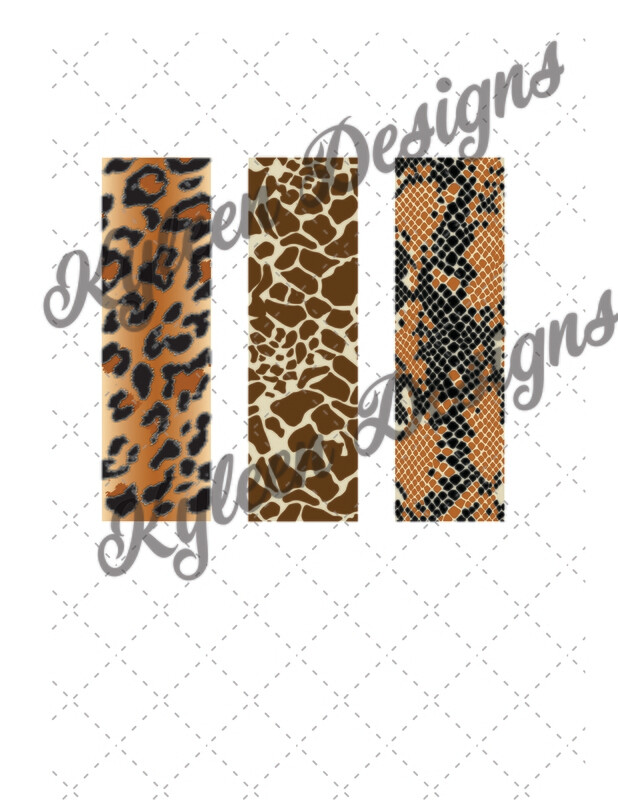 Glitter pen animal skin wraps for waterslide High Res PNG file