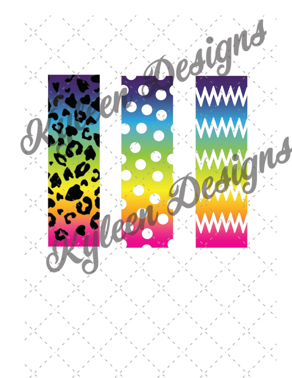 Glitter pen bright ombre wraps for waterslide High Res PNG file
