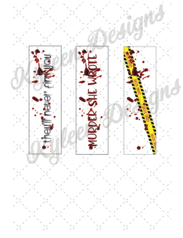 Glitter bloody wraps for waterslide High Res PNG file