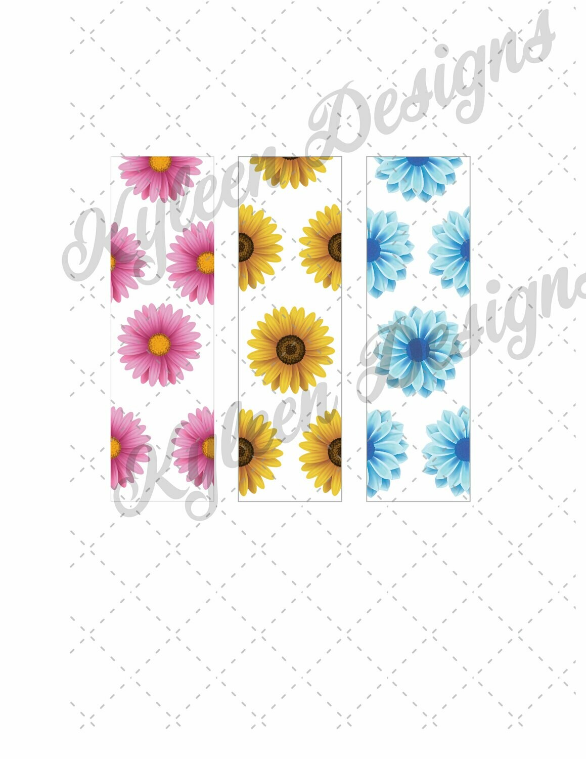 Flower wraps for waterslide High Res PNG file