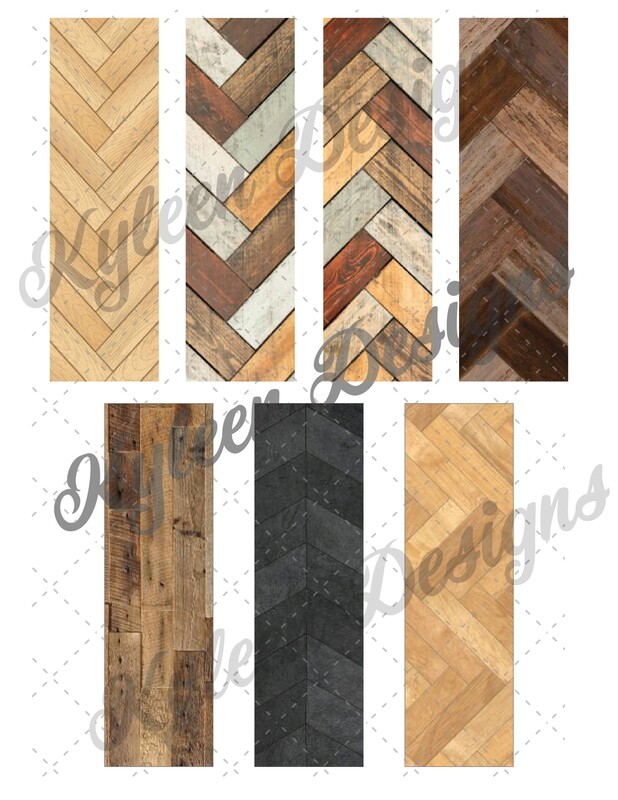 Wood pattern glitter Pen Wrappers™  for waterslide High Res PNG file
