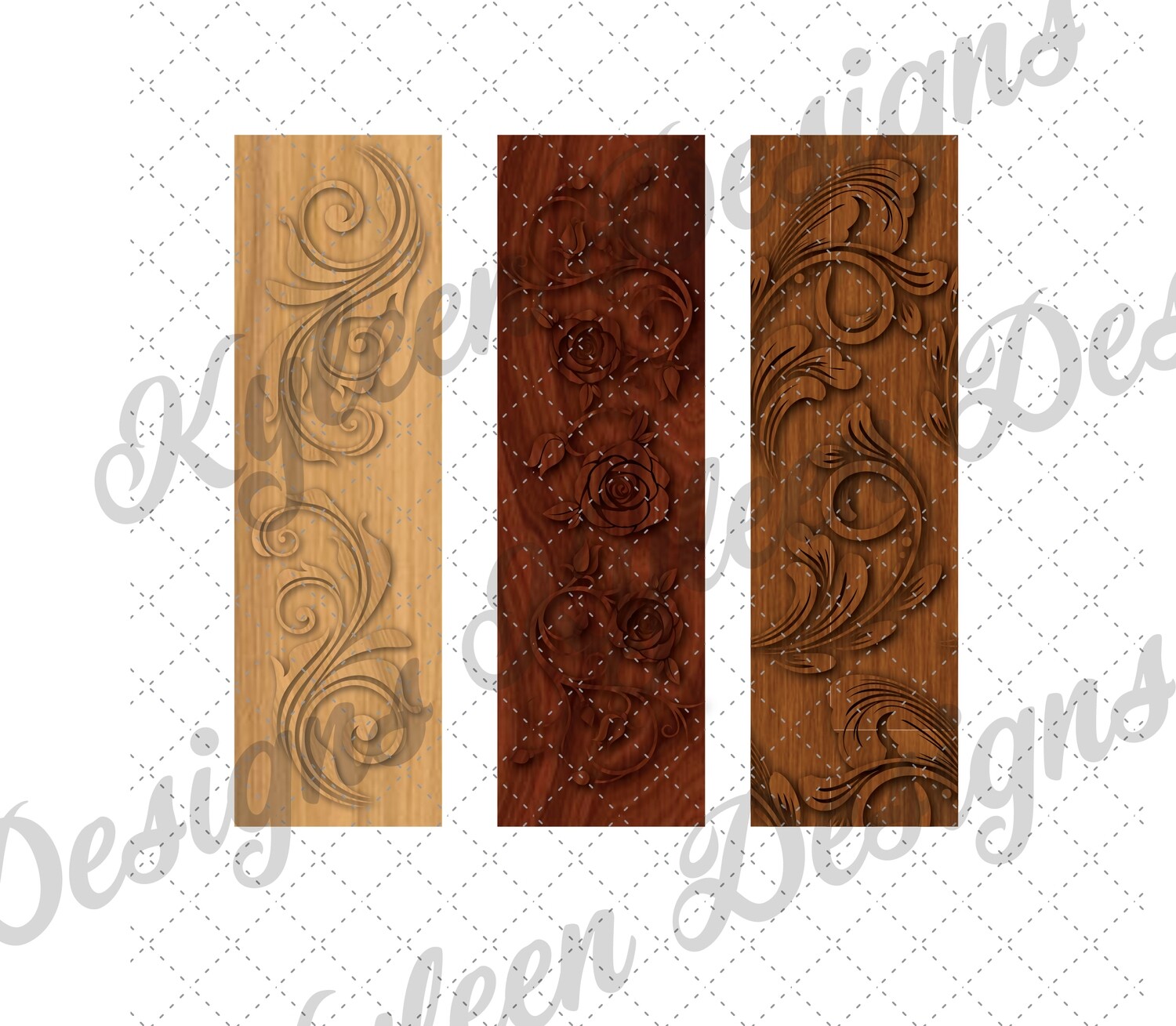 Woodgrain tooling glitter Pen Wrappers™  for waterslide High Res PNG file