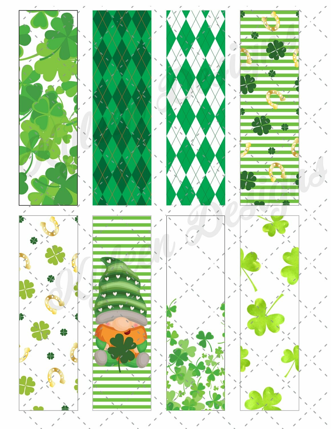 St Patricks Day Pen Wrappers™  for waterslide High Res PNG file