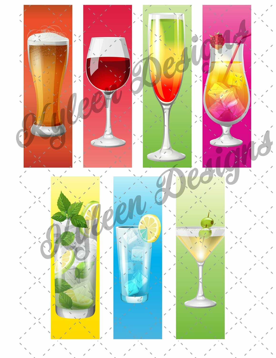 Libations Pen Wrappers™  for waterslide High Res PNG file