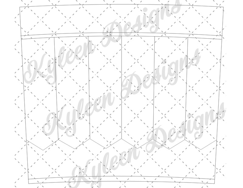 20 ounce skinny pencil stencil template SVG PNG file DIGITAL file