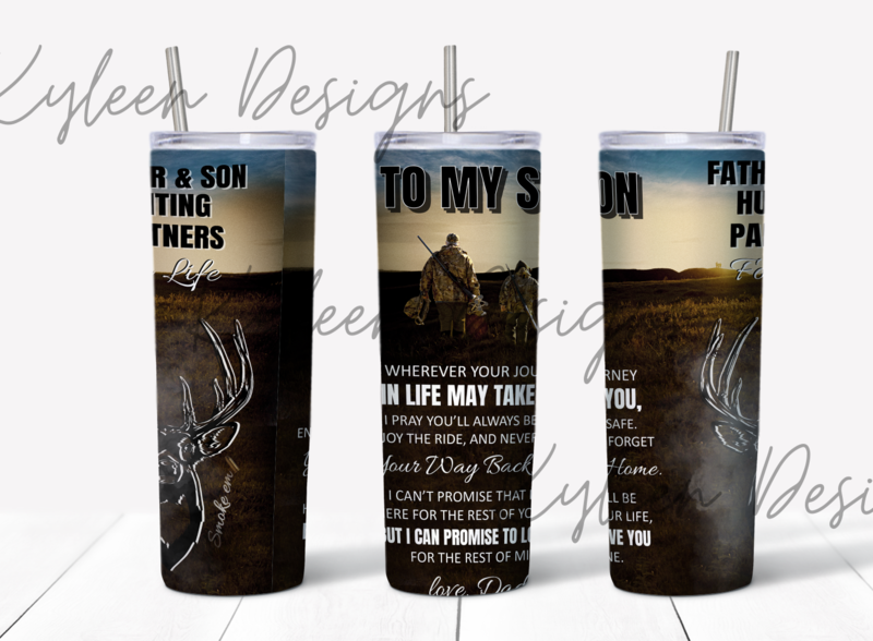 20 ounce to my son wrap for sublimation, waterslide High res PNG digital file