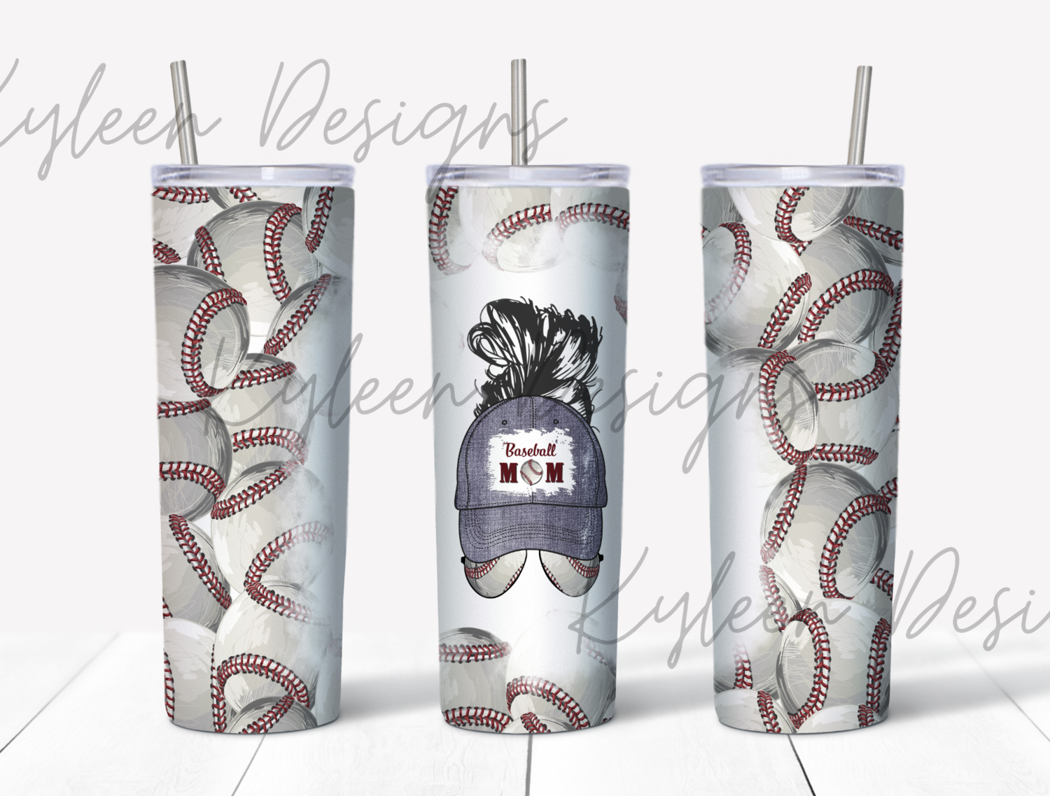 20 Straight Mom bun baseball wrap for sublimation, waterslide High res PNG digital file