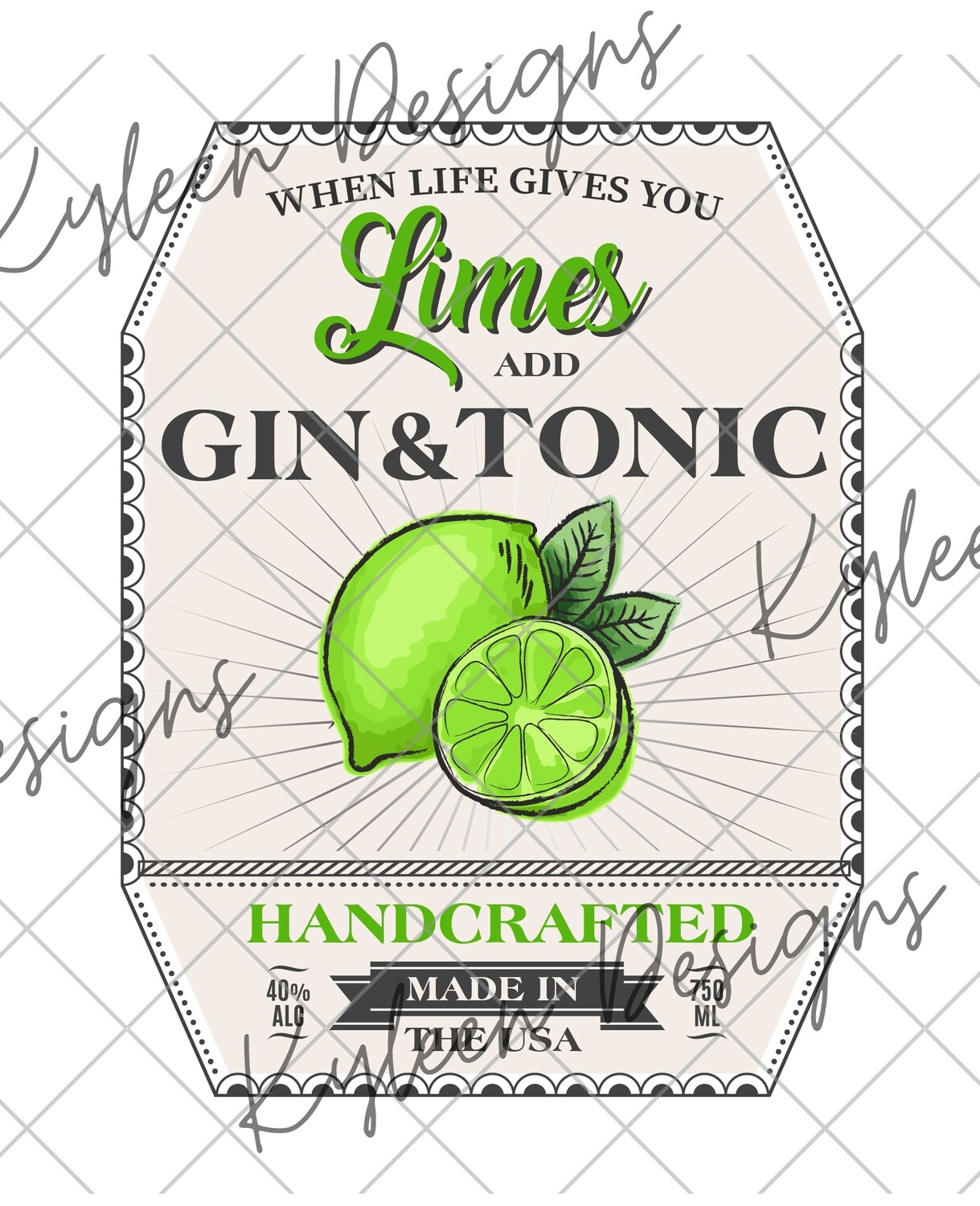 When life gives you Limes Label PNG DIGITAL FILE- high res 300 dpi