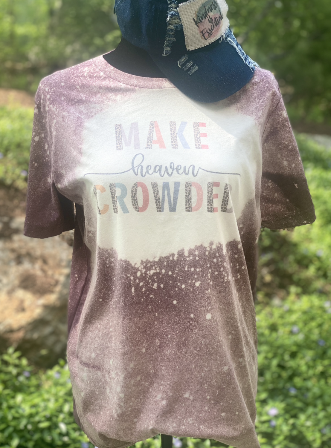 Make heaven crowded bleached T-shirt