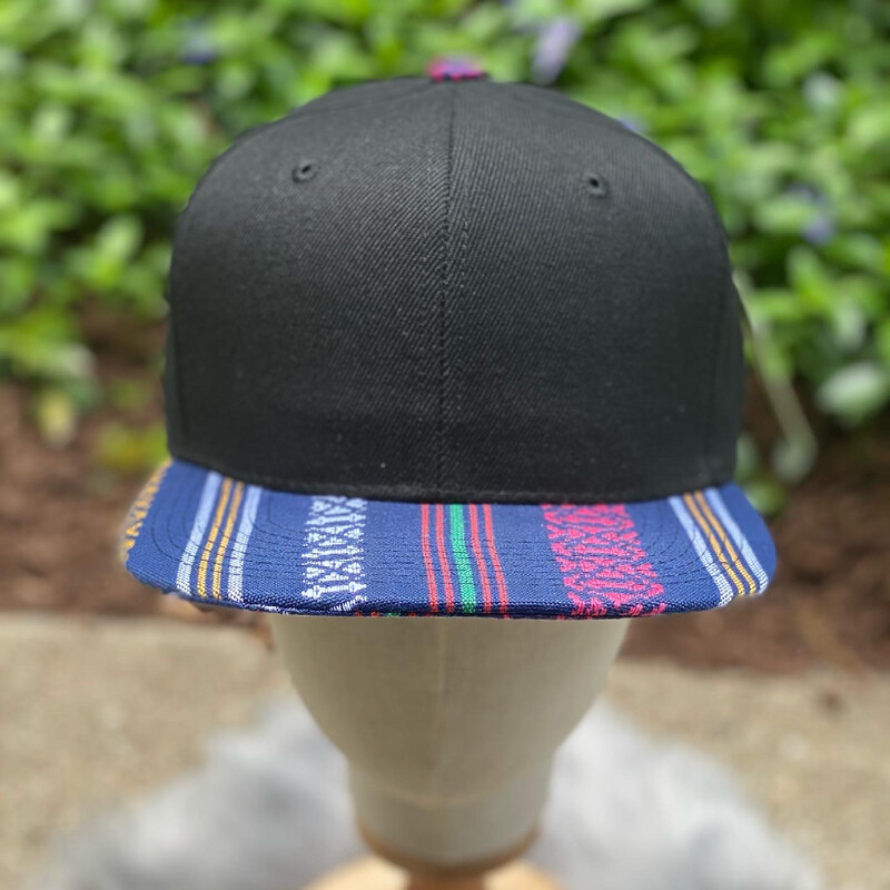 Snap Back Hat With Leather Patch 