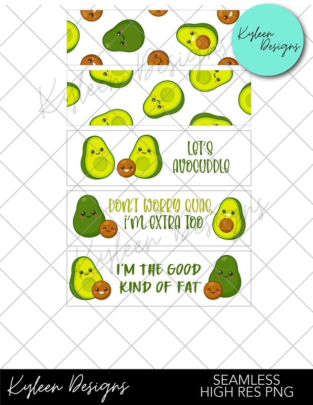 Avocado pen wrappers™  for waterslide High Res PNG file