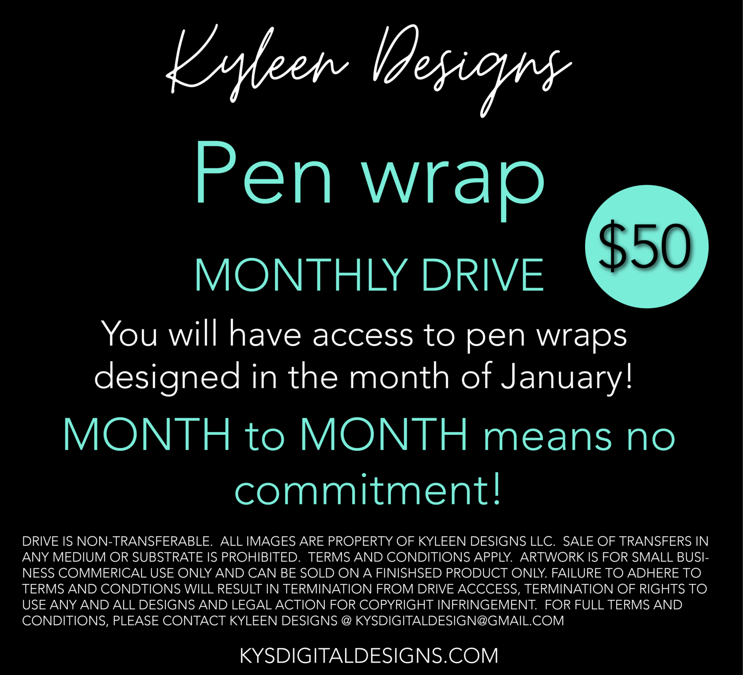 2022 MONTHLY PEN  WRAP DRIVE- January