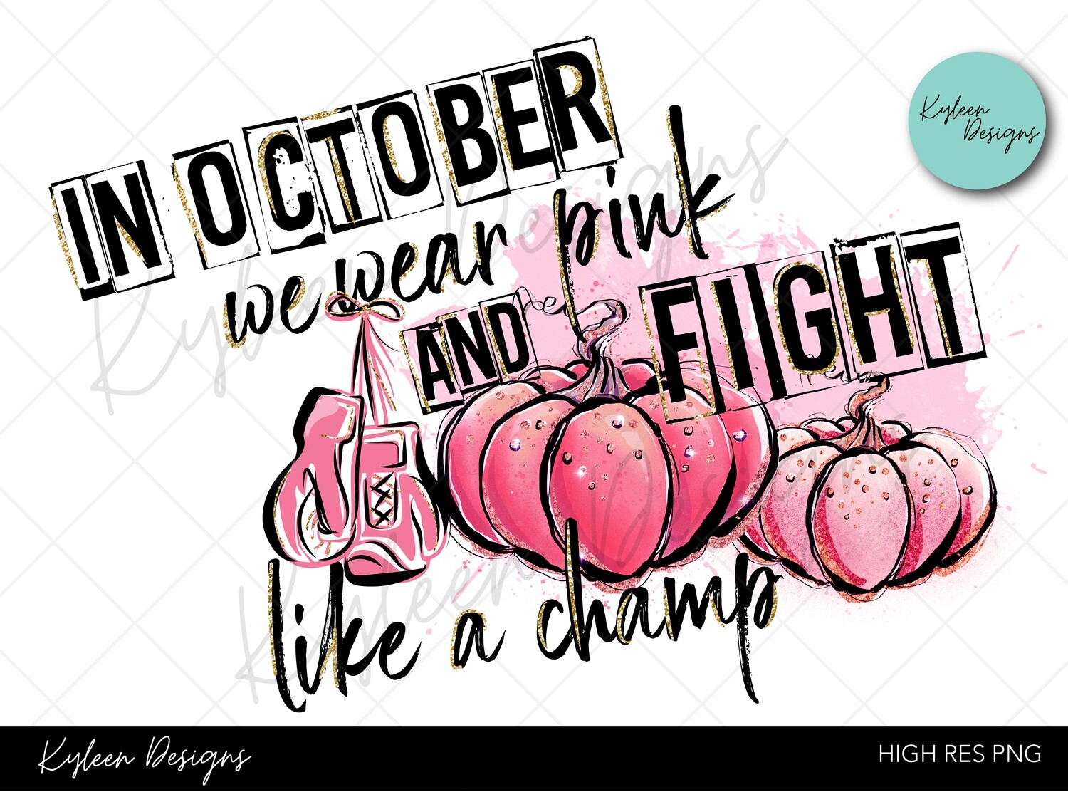 In October we wear pink high res PNG
