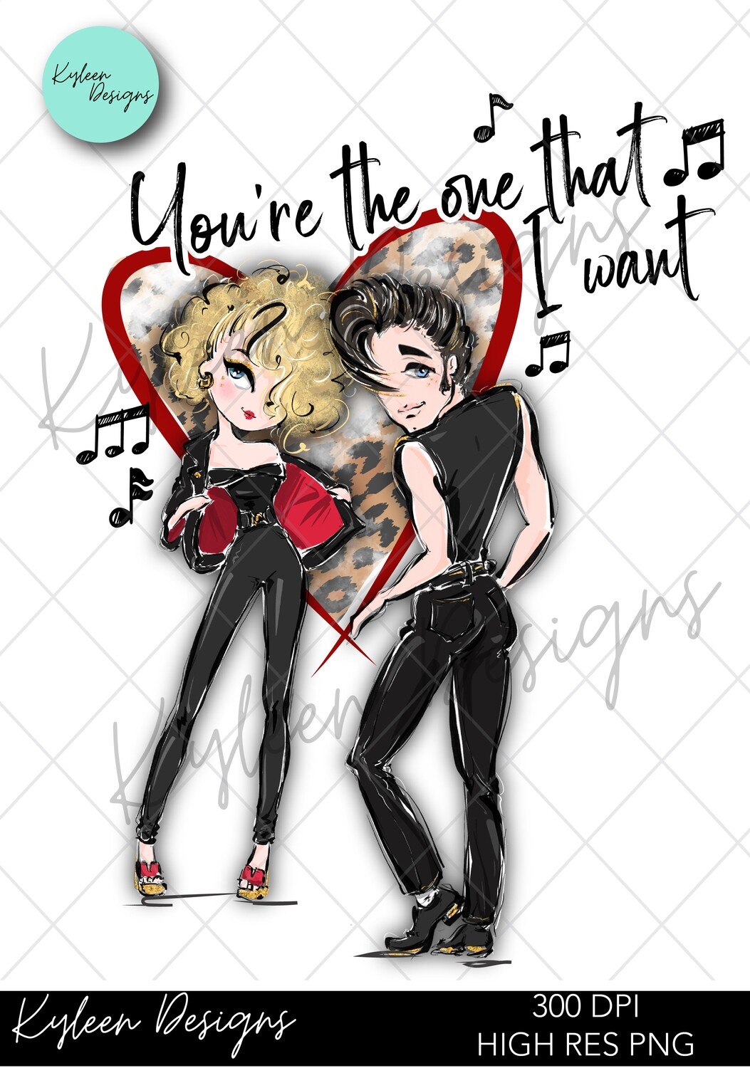You're the one that I want high res PNG