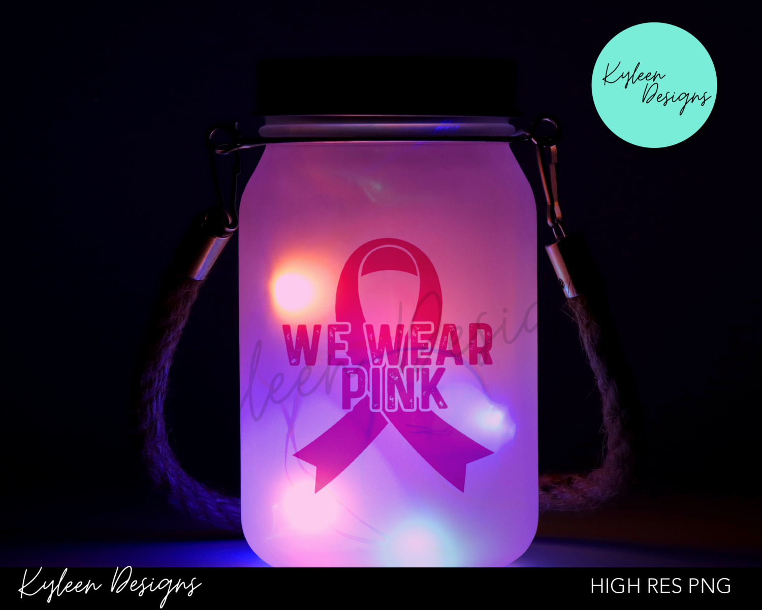 we wear pink for 16 ounce High Res 300 DPI file