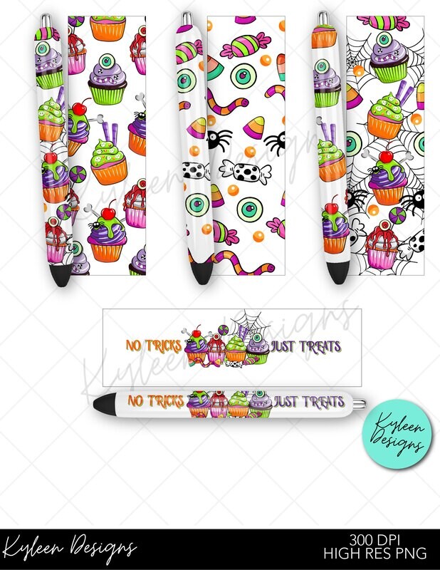 No tricks, just treats pen wrappers™  for waterslide High Res PNG file