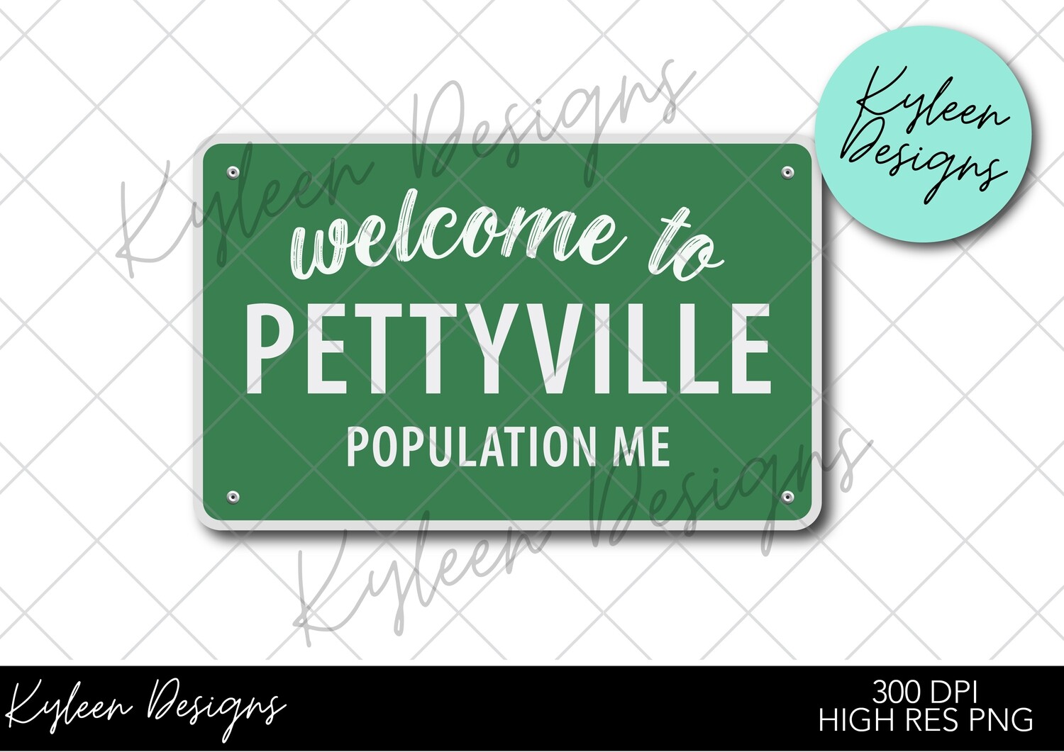 Welcome to Pettyville High Res PNG 300 DPI file