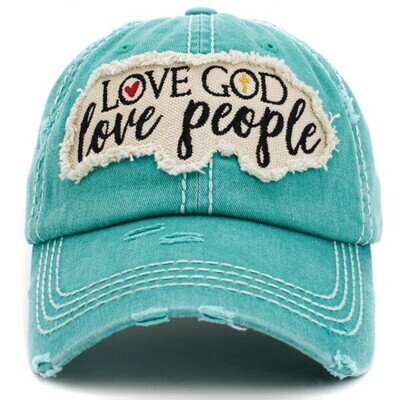 LOVE GOD LOVE PEOPLE HAT