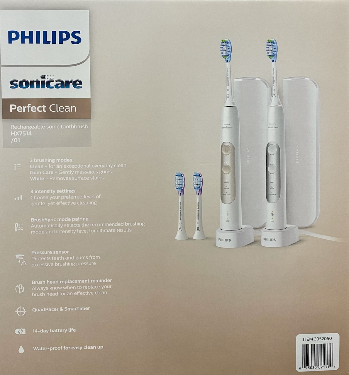 philips sonicare perfectclean rechargeable toothbrush