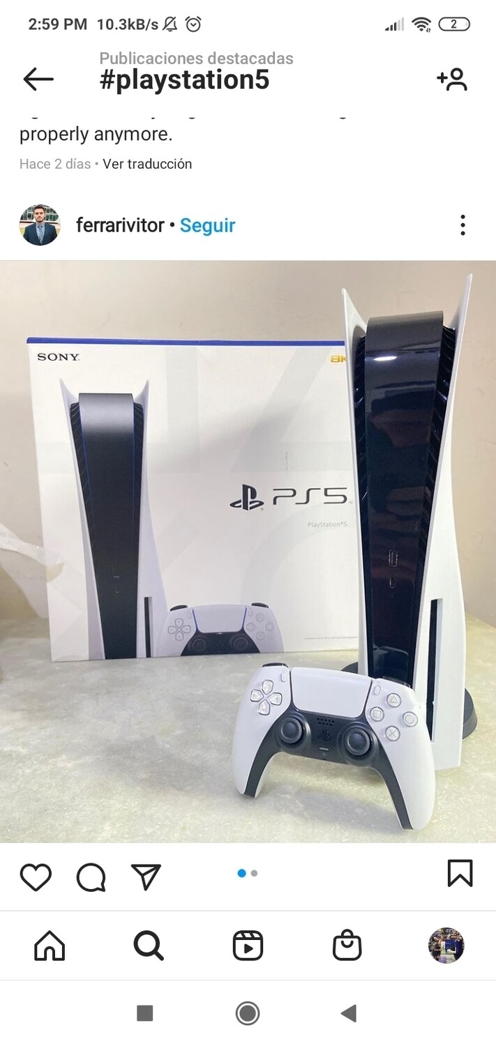 Playstation 5 versión disco incluye 2 juegos