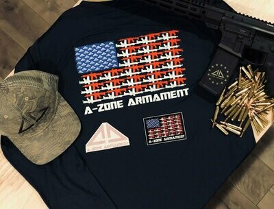 A-Zone Armament Long Sleeve Navy Blue Dri-Fit