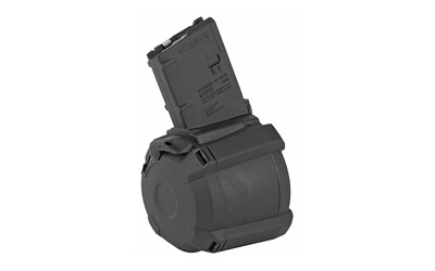 Magpul Industries, Magazine, PMAG D-60, 556NATO, 60Rd, Fits AR-15/M4, Black Finish